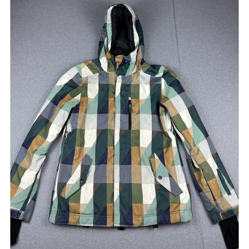 O'Neill Mens M Snowboard Jacket 8K Waterproof Insulated Plaid Ski Hooded